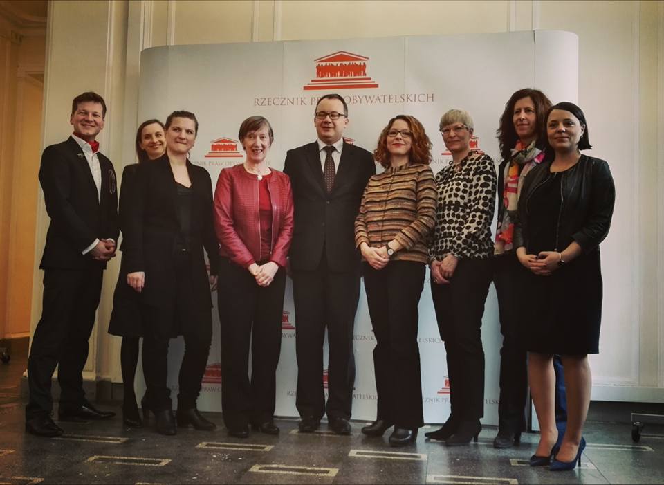 Equinet Board emmbers meet with Polish Commissioner for Human Rights