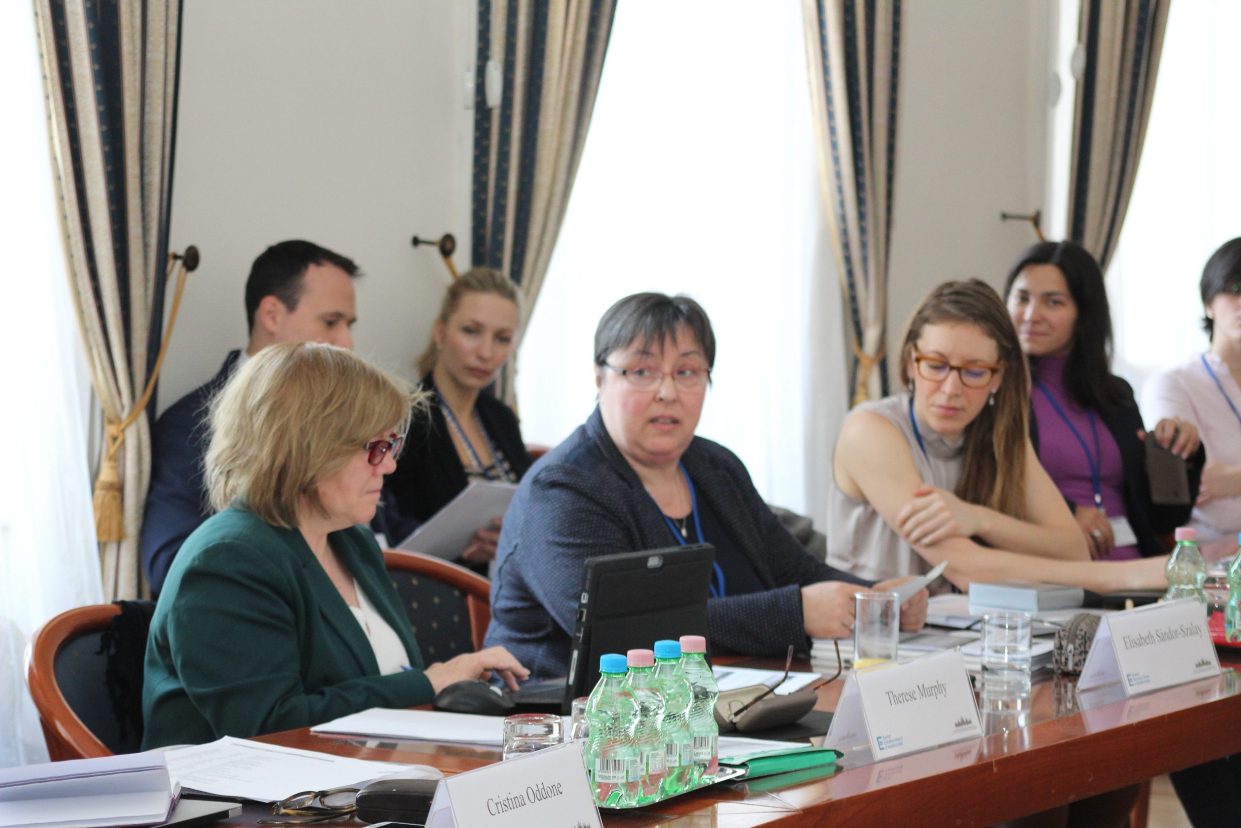 Erzsébet Szalayné Sándor opens the Equinet project meeting on combating violence against women