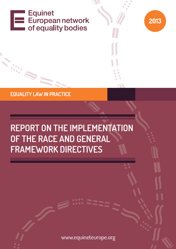 Report on the Implementation of the Race and General Framework Directives (2013)